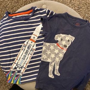 (2) Mini Boden super cute shirts! Size 2-3